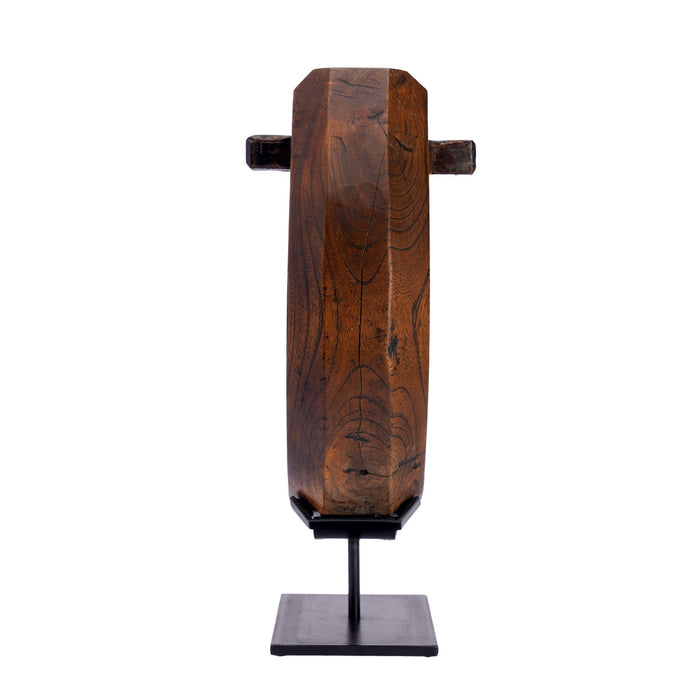 Hand carved Japanese Jizai Kagi hearth hook (1868–1912)