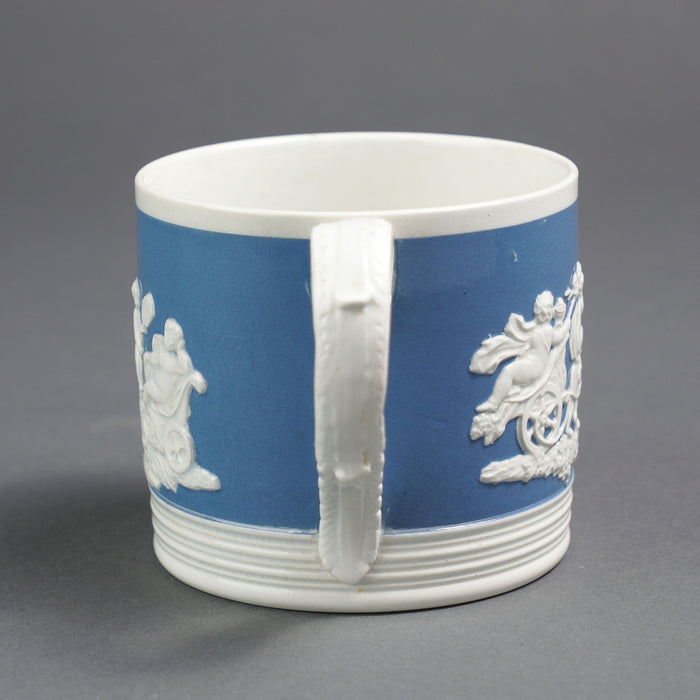 English Staffordshire whiteware mug by Chetham & Woolley (c. 1800-25)