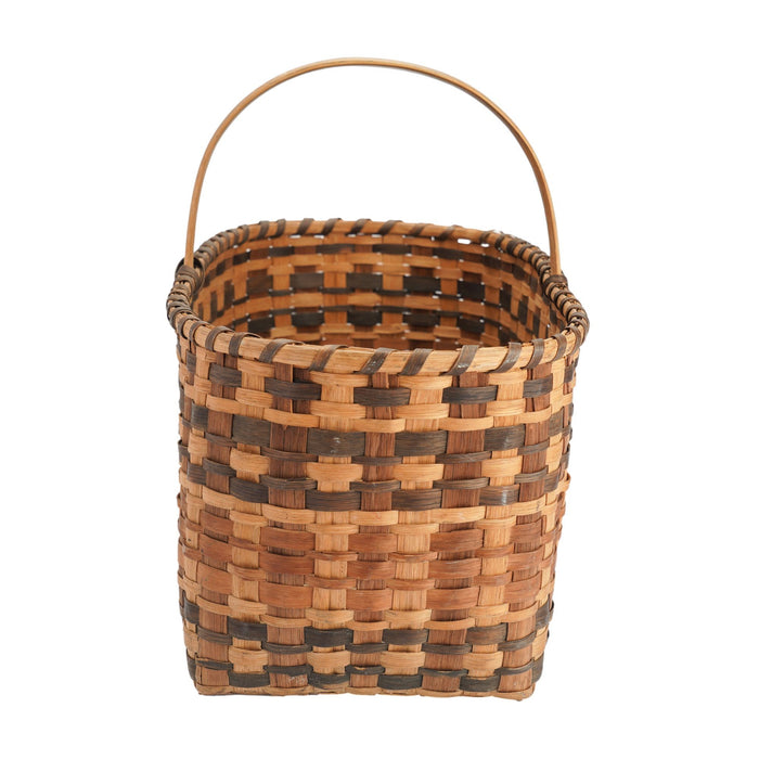 Oklahoma Cherokee woven split oak rectangular basket with handle (1900’s)