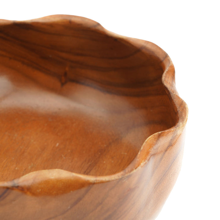 Kahana Traders hand carved monkeypod wood bowl (1950-55)