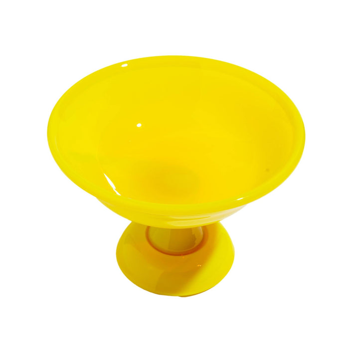 Vintage cadmium yellow opaline compote