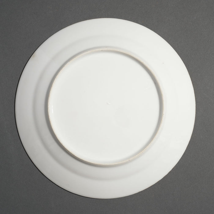 Old Paris polychrome floral decorated plate (c. 1840)
