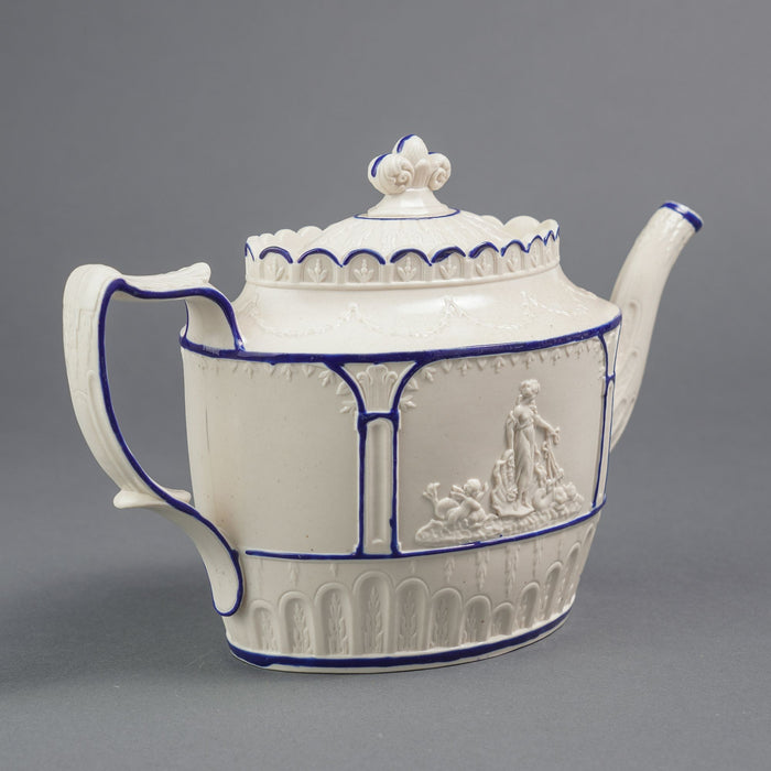 English stoneware teapot by Castleford (c. 1810)