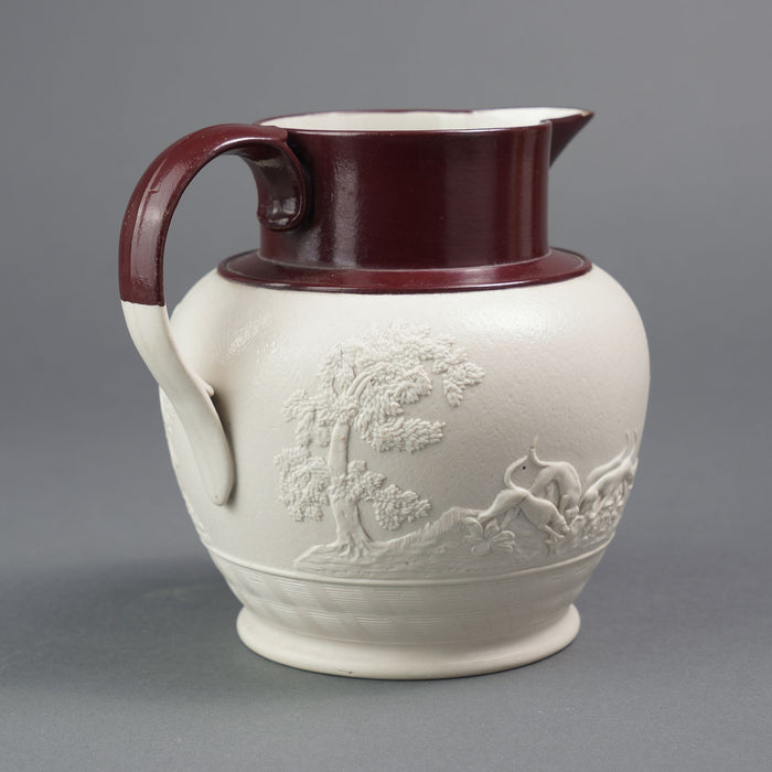 English stoneware hunt jug by Spode (c. 1810)