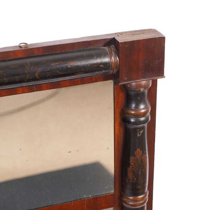 Connecticut Valley stenciled split baluster mirror (c. 1820-30)