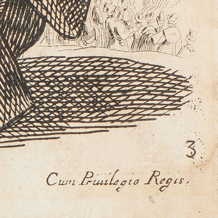Set of six engravings of Biblical figures by Jacques Callot (1631)
