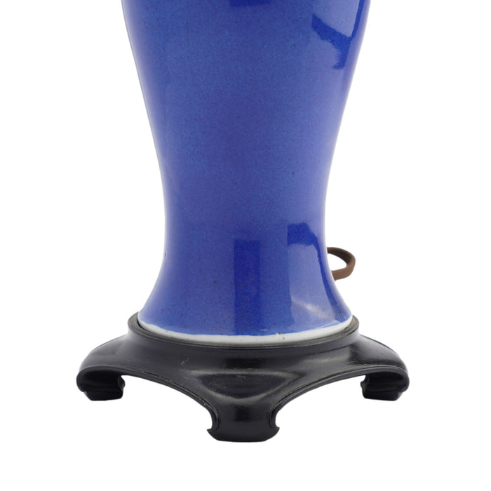 Chinese porcelain vase baluster form lamp (1880-1911)
