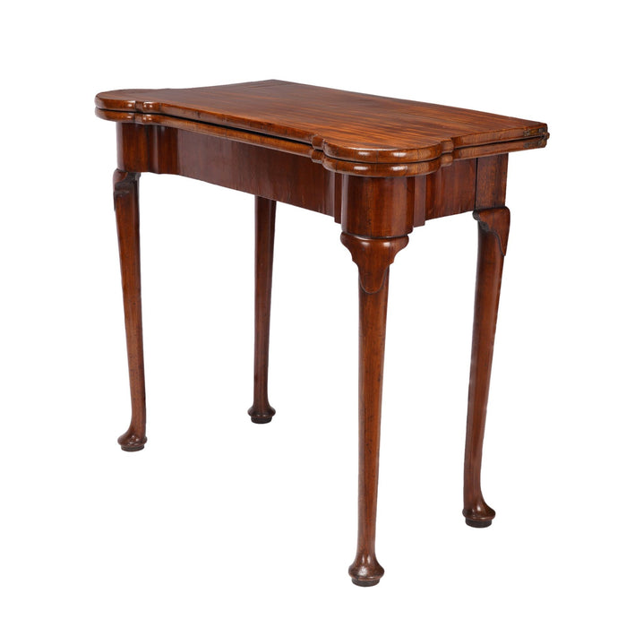 English Queen Anne Concertina Action Flip Top Game Table (c. 1725)