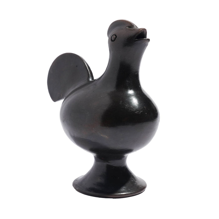 East African raku fired ceramic rooster form pitcher (c. 1950's)
