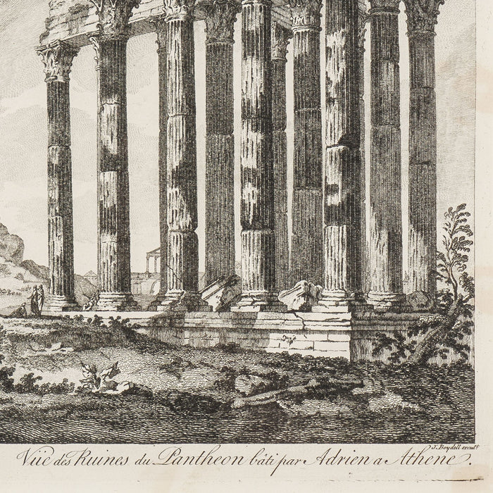 A View of the Ruins of the Pantheon built by Adrian at Athens by Julien-David Le Roy (1758)