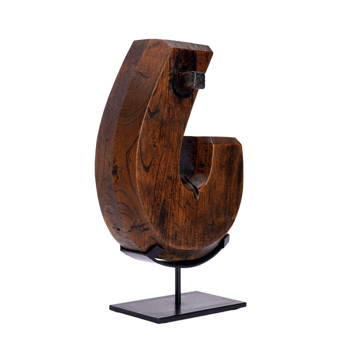 Hand carved Japanese Jizai Kagi hearth hook (1868–1912)