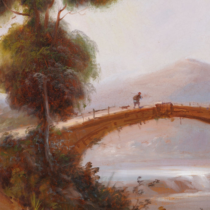 Idyllic summer landscape by A. Puig (c. 1800's)