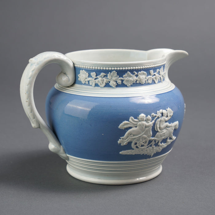 English Staffordshire pearlware pitcher by Chetham & Woolley (1820-30)