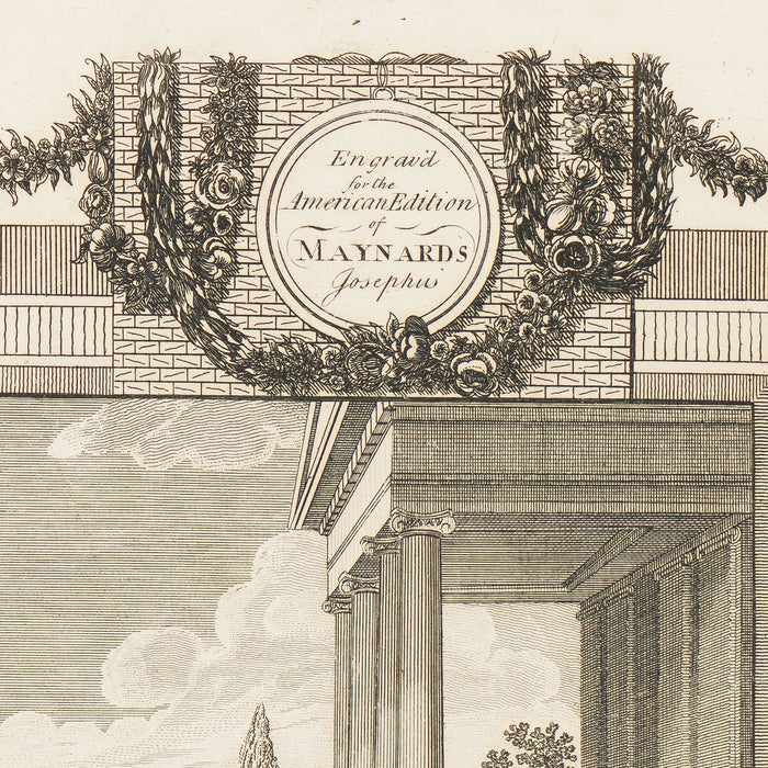 Pair of engravings from the American edition of “The whole genuine and complete works of Flavius Josephus” (1795)