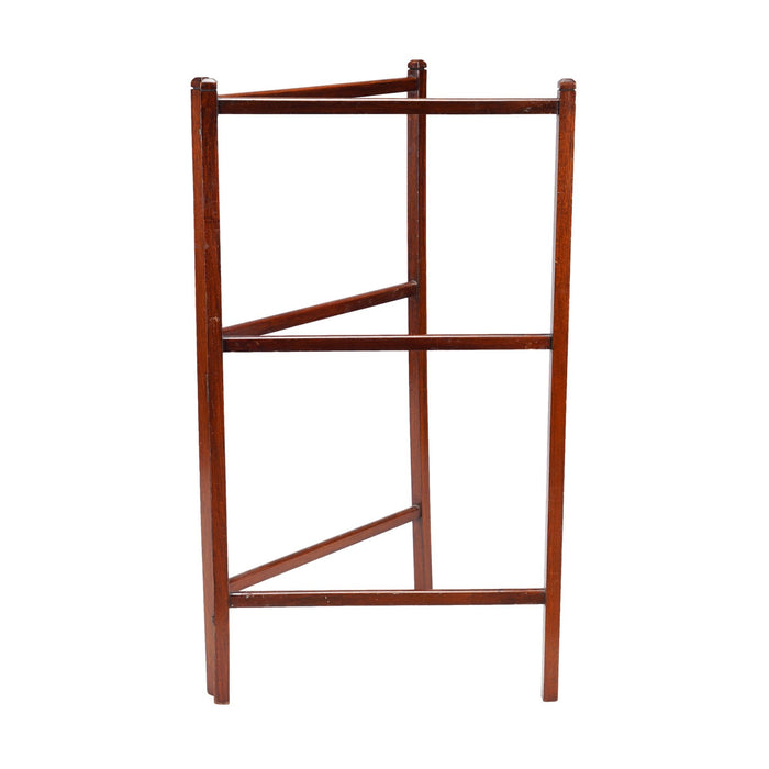 English two part mahogany towel rail, c. 1890-1910