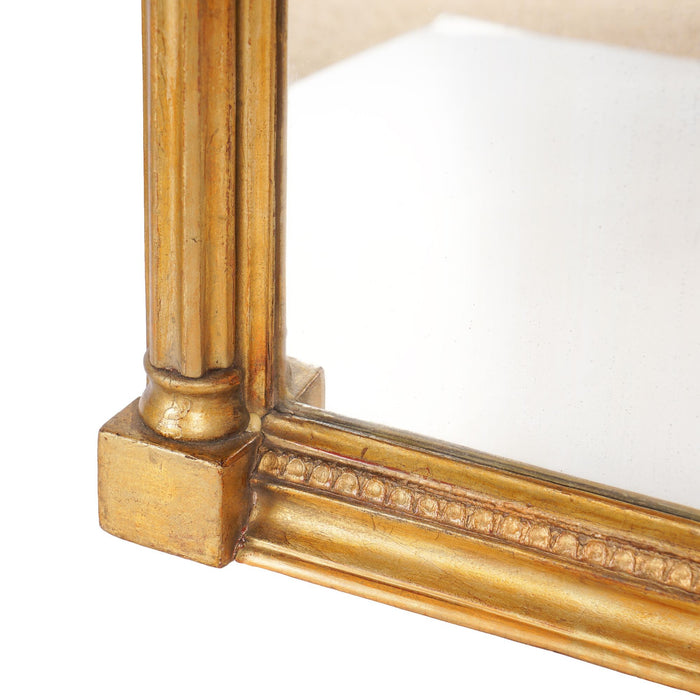 Philadelphia Sheraton tabernacle silver gilt pier mirror with eglomise (c. 1815)