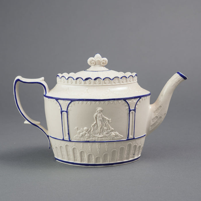 English stoneware teapot by Castleford (c. 1810)