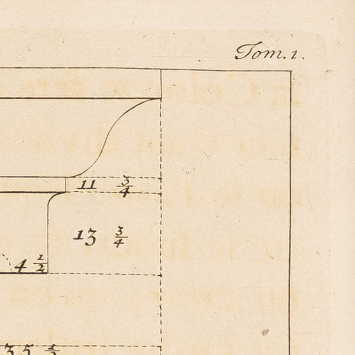 Two pages from "I Quattro libri dell'architettura" by Andre Palladio (c. 1715-20)