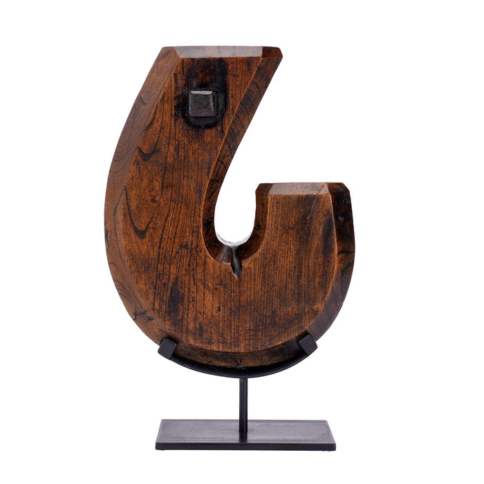 Hand carved Japanese Jizai Kagi hearth hook (1868–1912)