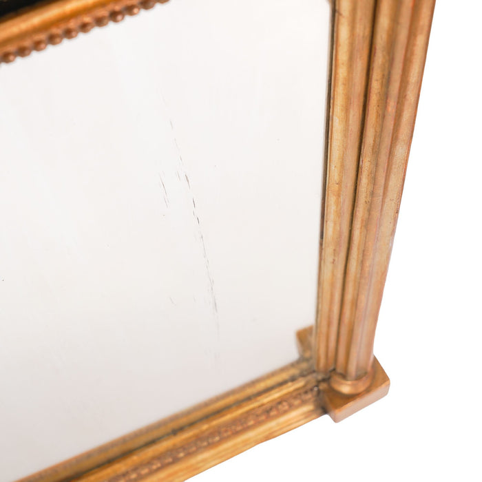 Philadelphia Sheraton tabernacle silver gilt pier mirror with eglomise (c. 1815)