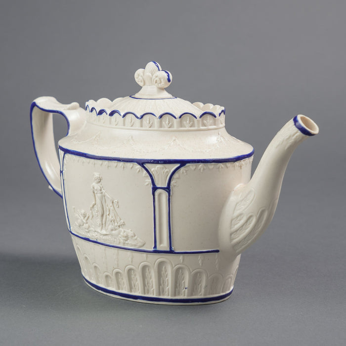 English stoneware teapot by Castleford (c. 1810)