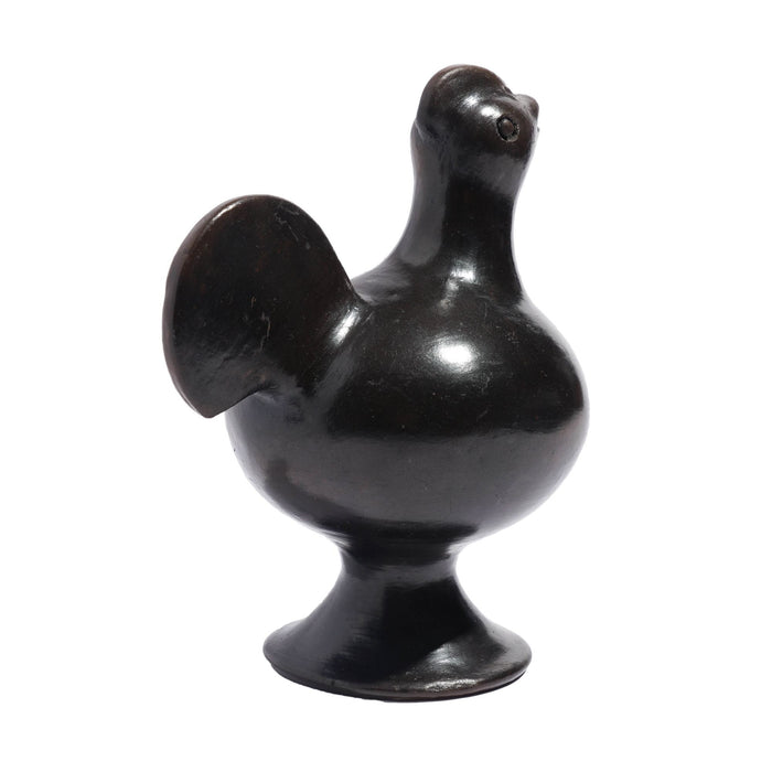 East African raku fired ceramic rooster form pitcher (c. 1950's)