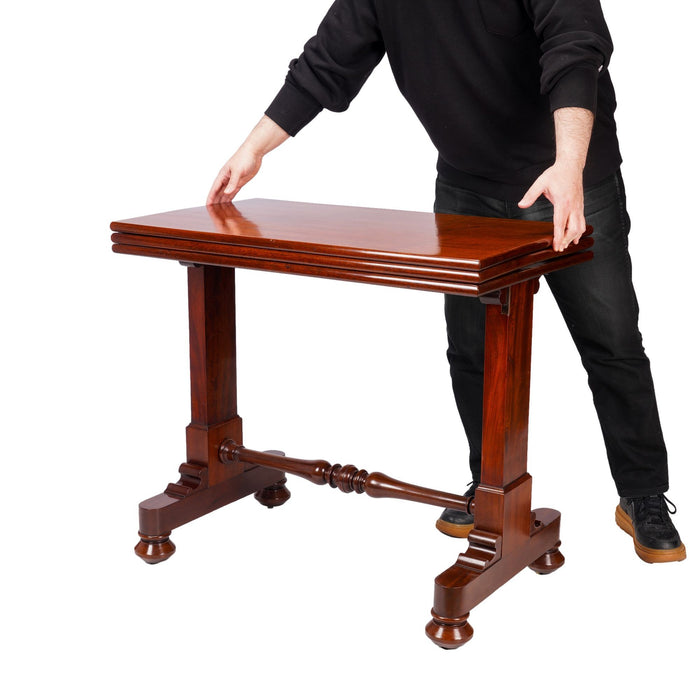 English metamorphic mahogany dumb waiter (c. 1825)