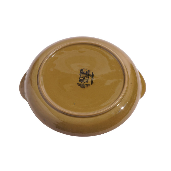 Deldare Ware "Fallowfield Hunt" circular tray by Buffalo Pottery (1908)