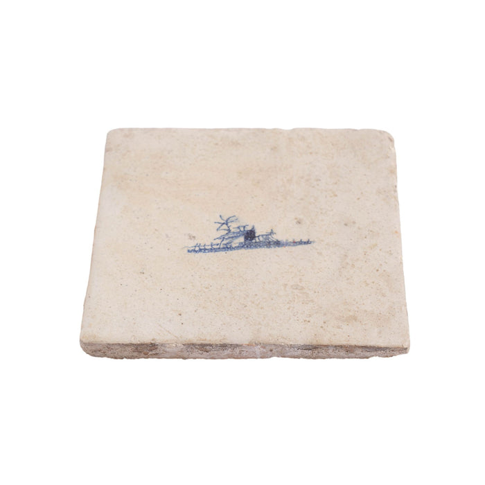 Set of 10 Delft miniature landscape tiles (1600’s)