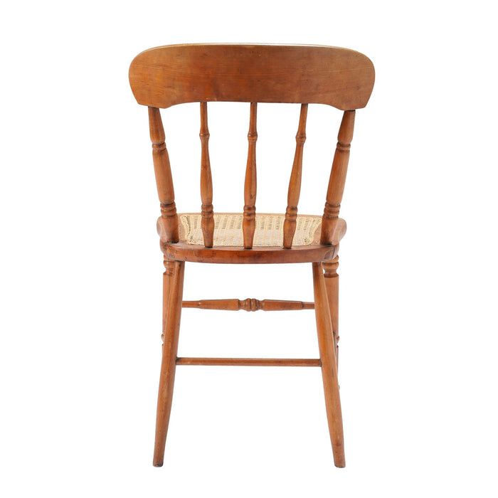 Set of 4 New England cane seat country Sheraton maple fancy chairs (c. 1840-60)