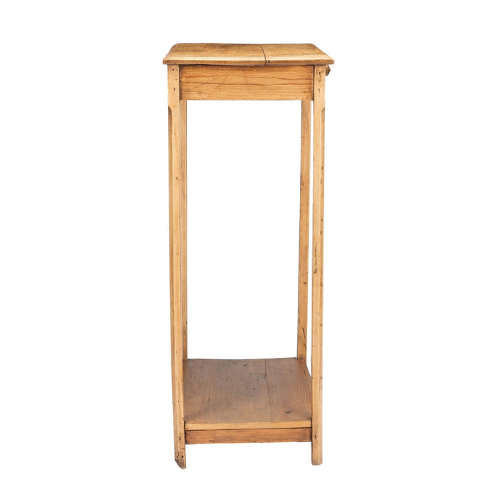 English Fir one drawer writing stand (1800's)