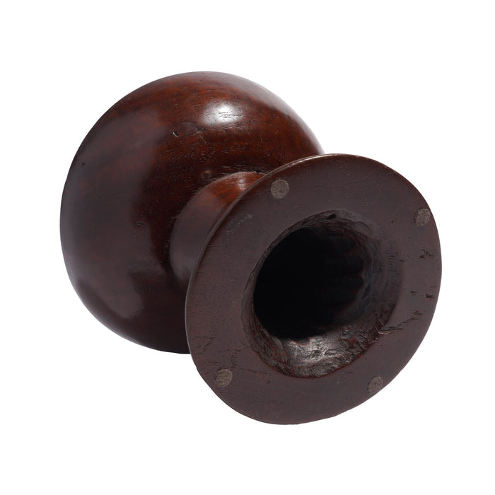 Traditional Balinese turned pedestal hardwood Toraja cup (c. 1900's)