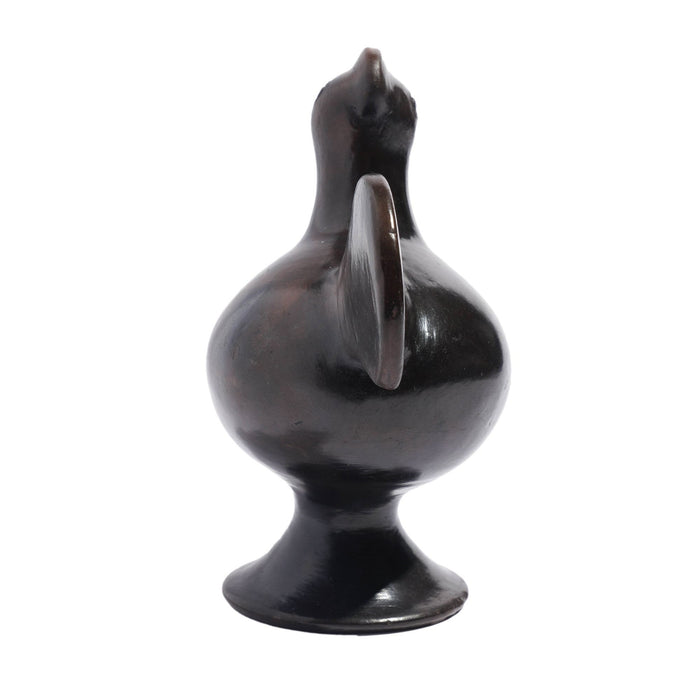 East African raku fired ceramic rooster form pitcher (c. 1950's)