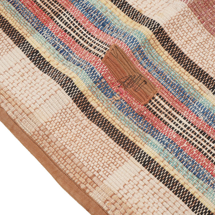 American rag rug with bound edges (c. 1850-1900)