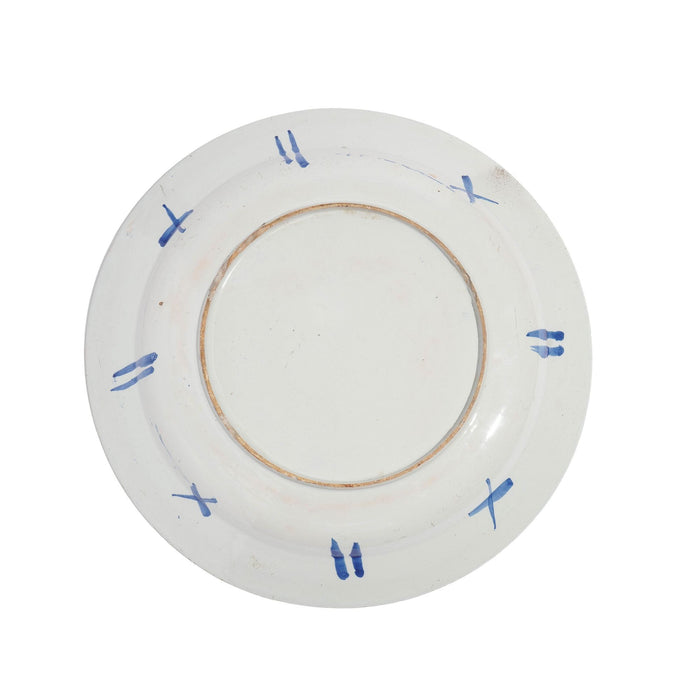 English Delft tin glazed platter (c. 1750)