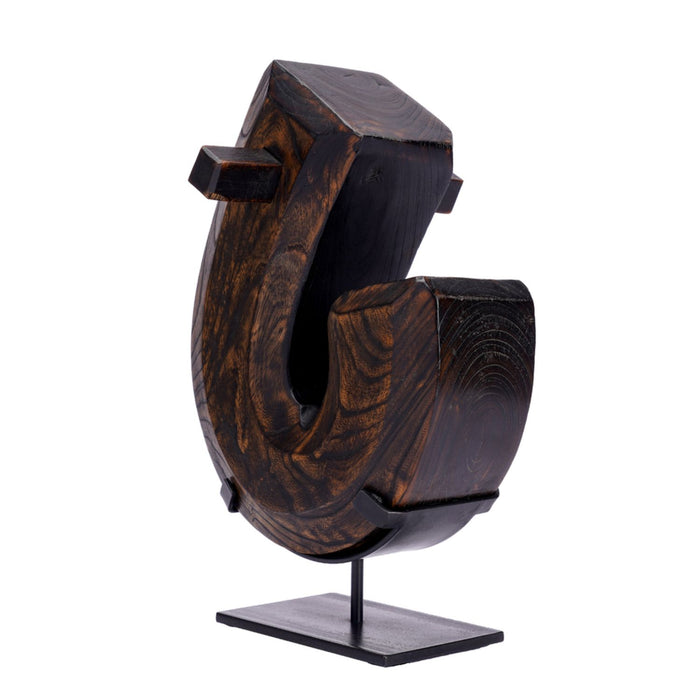 Hand carved Japanese Jizai Kagi hearth hook (1603-1867)