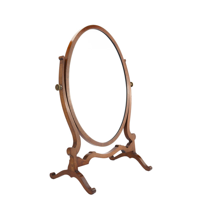 English oval swinger mirror on stand (c. 1800-25)