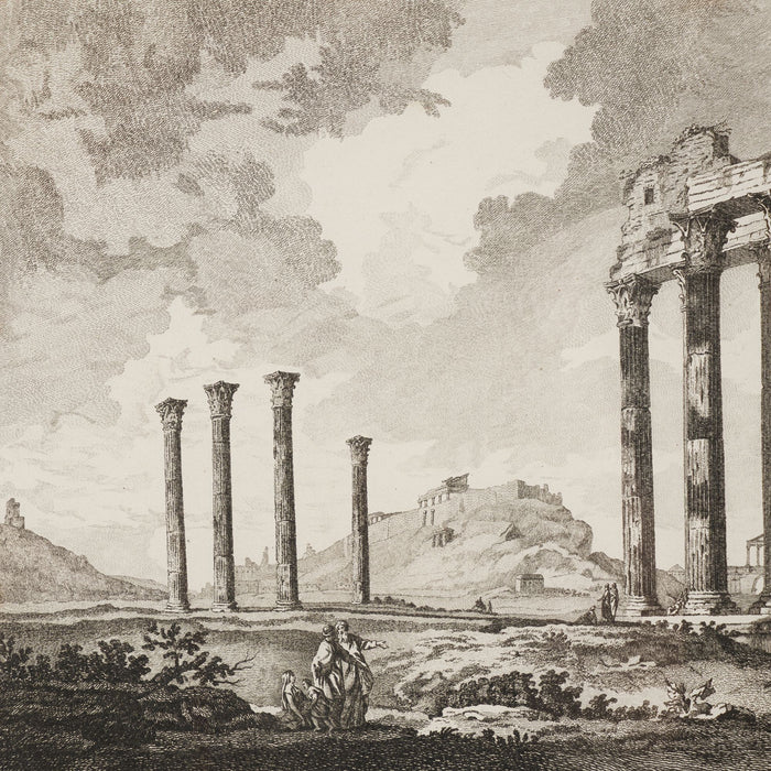 A View of the Ruins of the Pantheon built by Adrian at Athens by Julien-David Le Roy (1758)
