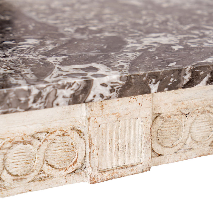 Pair of Swedish Gustavian marble top pier tables (c. 1790)