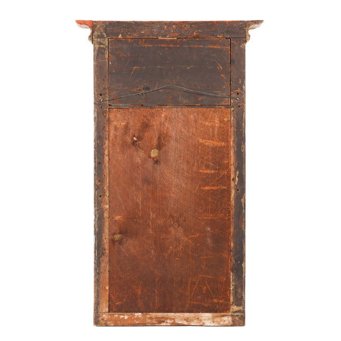 Philadelphia Sheraton tabernacle silver gilt pier mirror with eglomise (c. 1815)