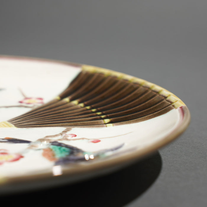 Polychrome glazed Argenta majolica plate by Wedgwood (c. 1884)