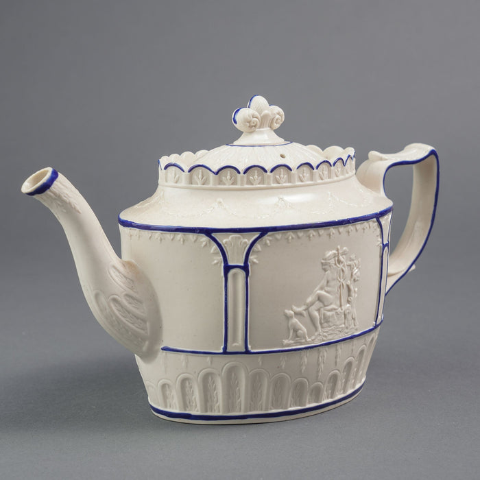 English stoneware teapot by Castleford (c. 1810)