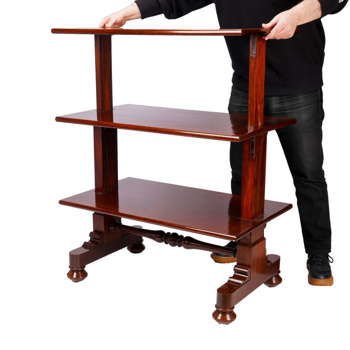 English metamorphic mahogany dumb waiter (c. 1825)