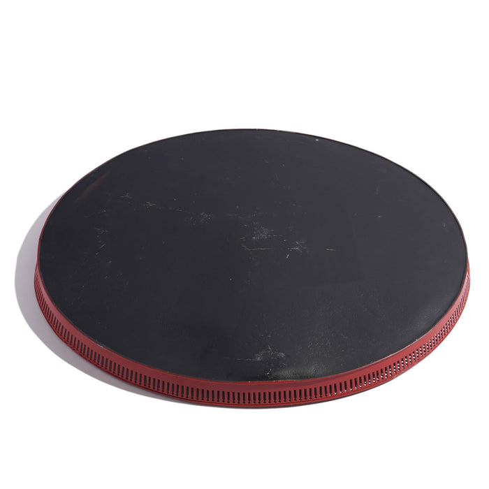 English reticulated standing rim tole tray (c. 1780-1800)