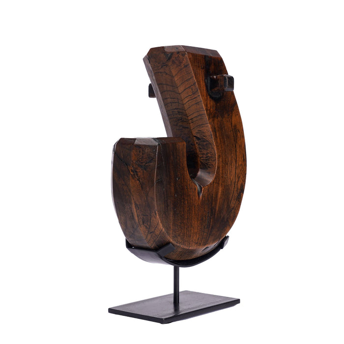 Hand carved Japanese Jizai Kagi hearth hook (1868–1912)