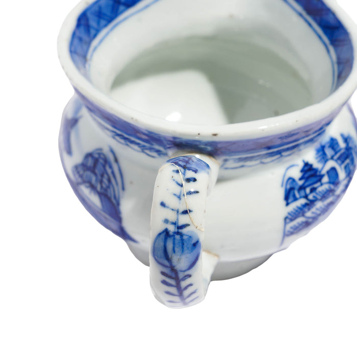 Matched pair of Chinese export porcelain pig snout creamers (c. 1820)