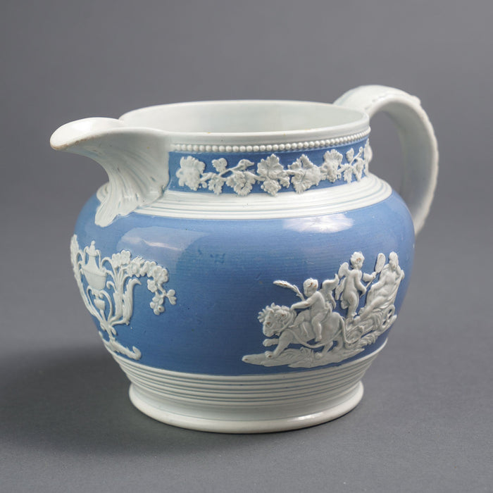 English Staffordshire pearlware pitcher by Chetham & Woolley (1820-30)
