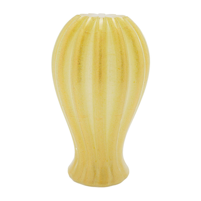 Italian gold infused blown glass vase (c. 1950's)