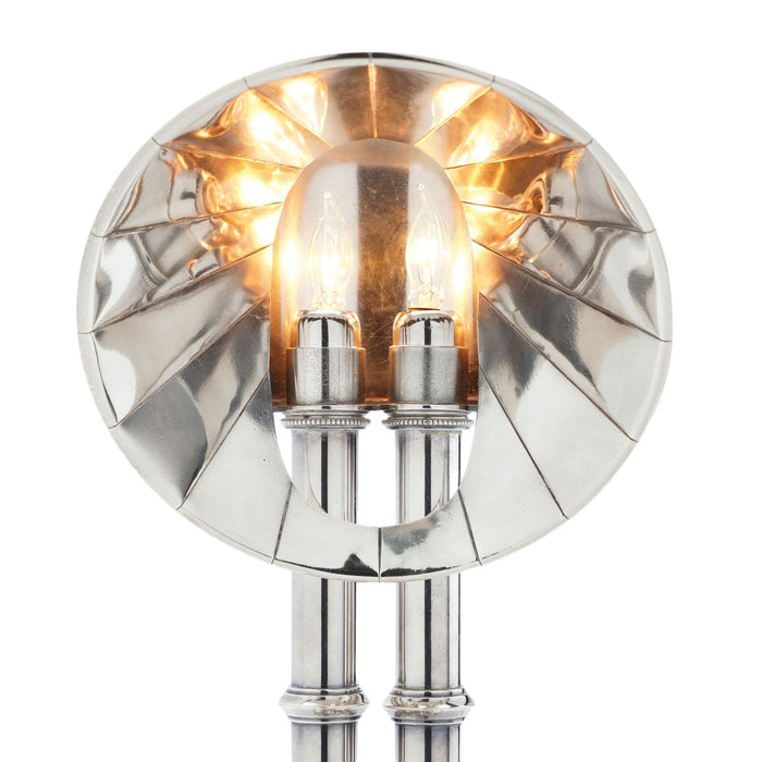 English Sheffield silvered copper and brass pulpit lamp (c. 1835)