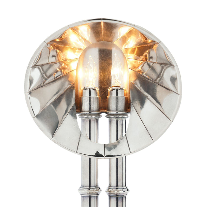 English Sheffield silvered copper and brass pulpit lamp (c. 1835)